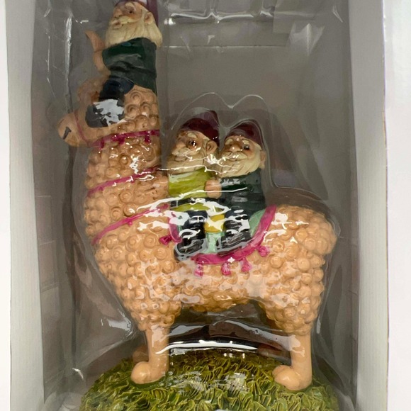 BigMouth Inc Party Llama Garden Gnome Statue Over 11 Inches Fun Outdoor Decor - Picture 3 of 8